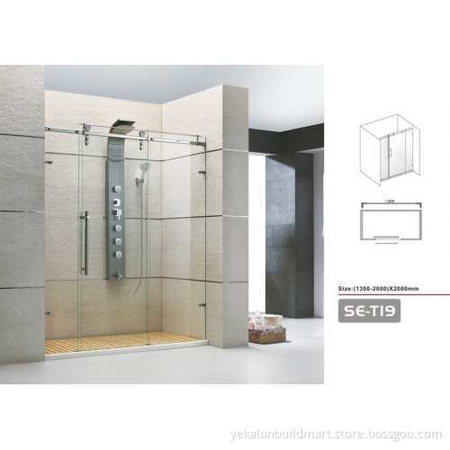Aluminium Alloy Frame Material and Electroplate Frame Surface Finishing shower enclosure